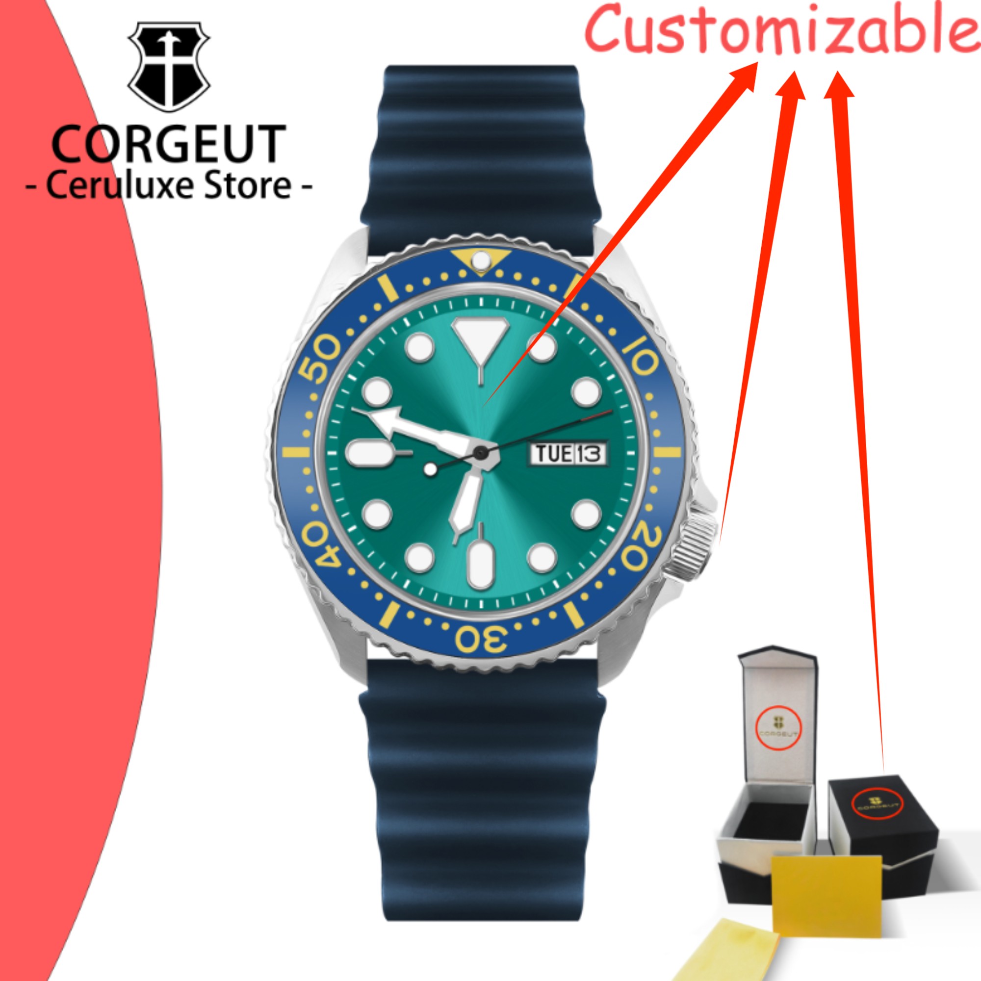 Luxury Watch Logo - Montre de plongée vintage avec logo