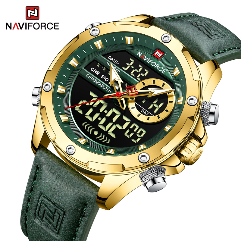 Zen Luxury Watch - Naviforce – montre-bracelet en cuir pour