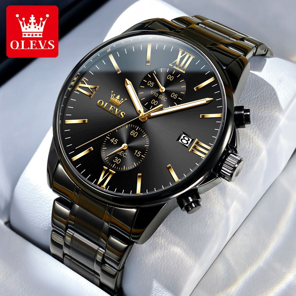 Zen Luxury Watch - OLEVS 2886 montre à Quartz noire
