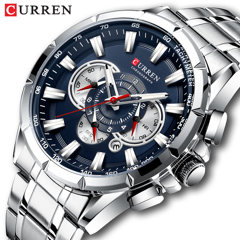 Zen Luxury Watch - CURREN montre-bracelet hommes étanche chronographe militaire