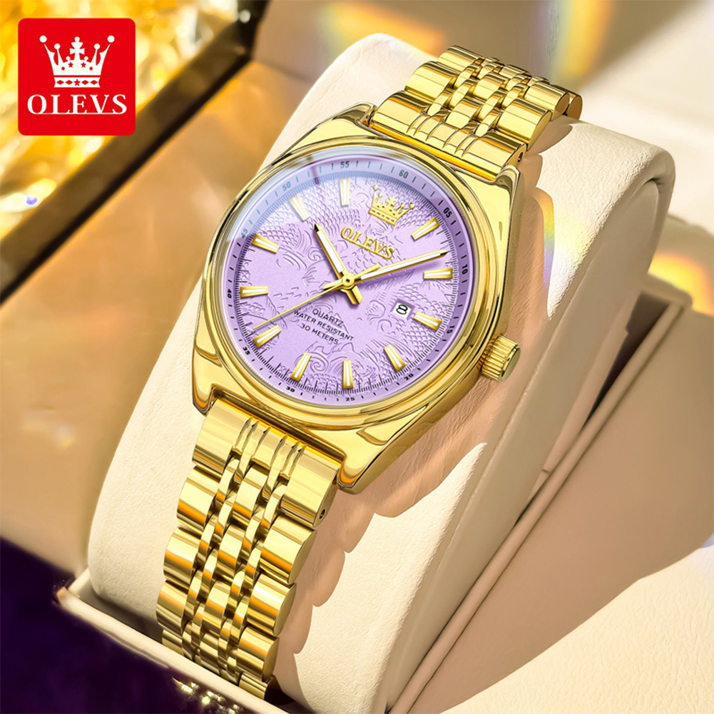 Luxury Watch Green - OLEVS marque de luxe montre en