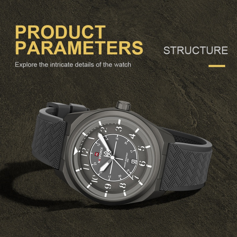 Field Watch Military - Montre à quartz NAVIFORCE pour homme,
