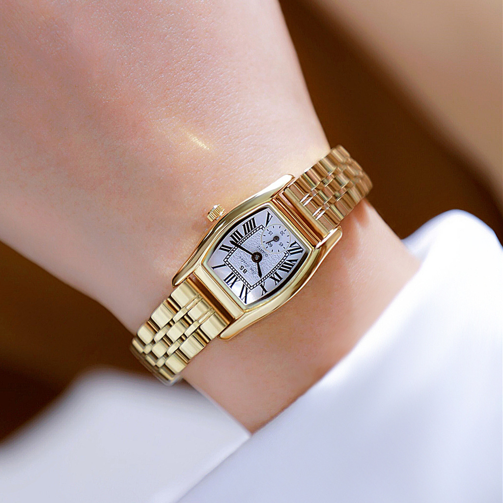 Luxury Watch Green - Montre pour femme BS, style rétro