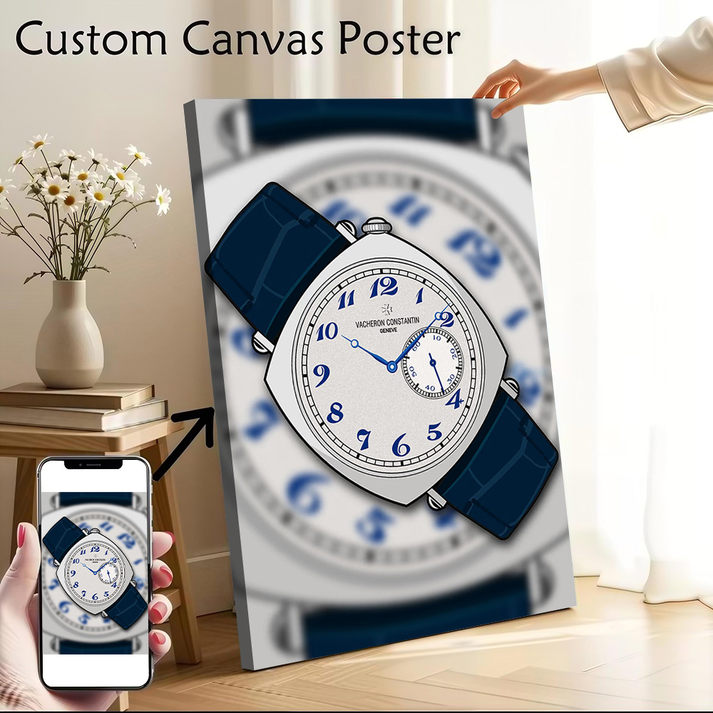 Luxury Watch Constantine - Affiche sur toile imprimée avec montre
