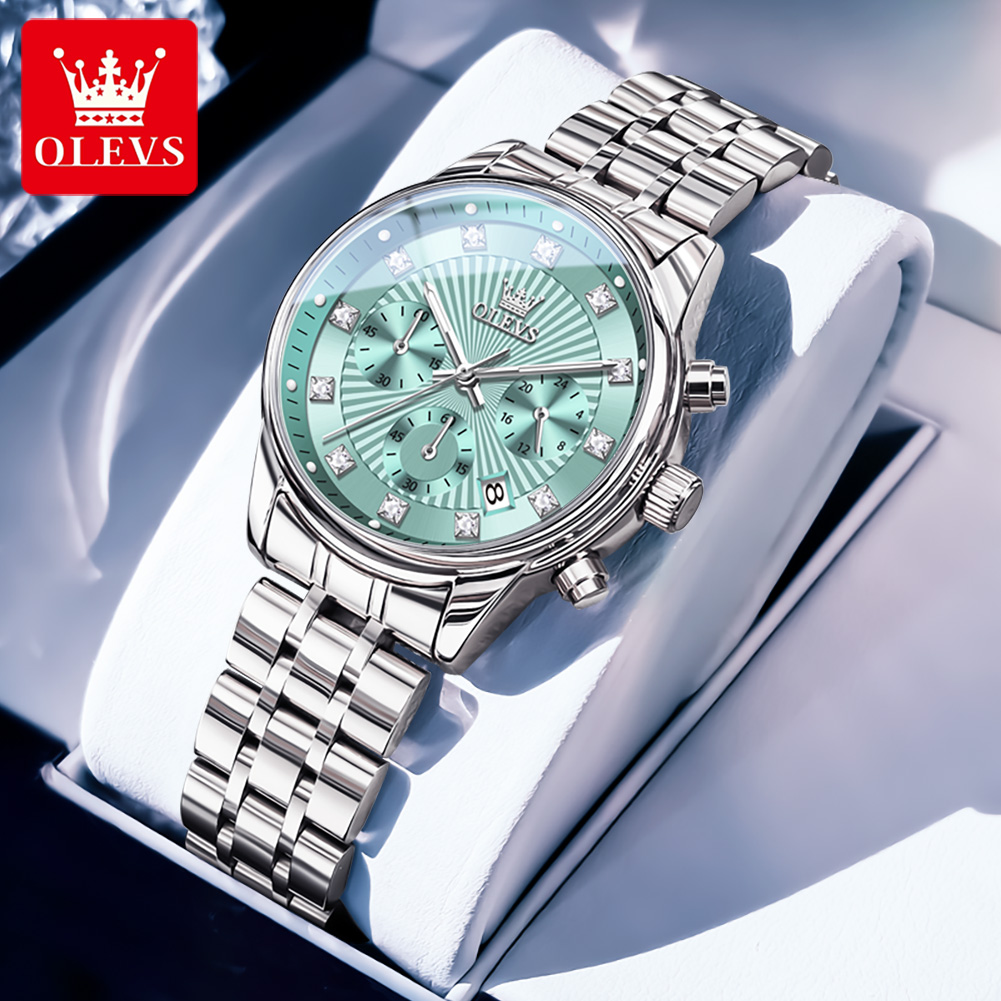 Luxury Watch Green Dial - OLEVS femmes montres mode dames montre