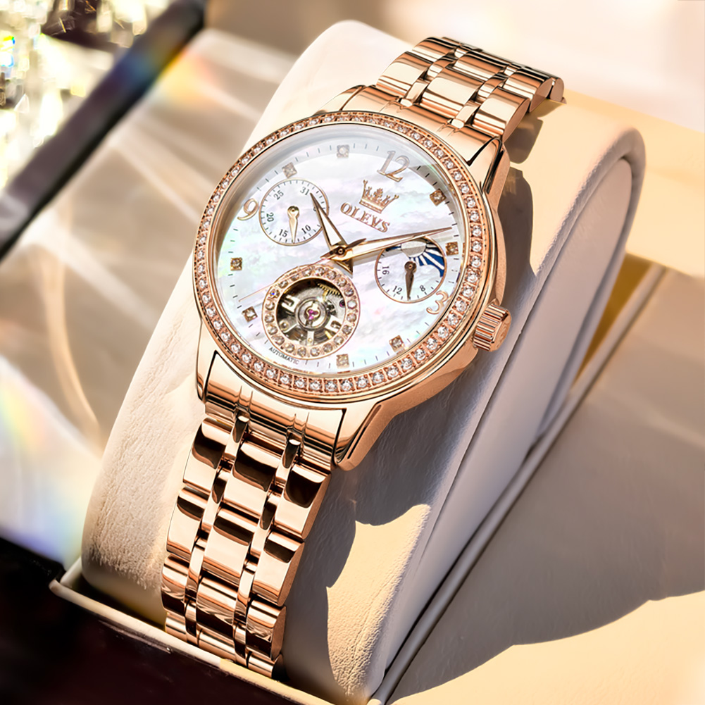 Luxury Watches - OLEVS – montre-bracelet automatique en acier