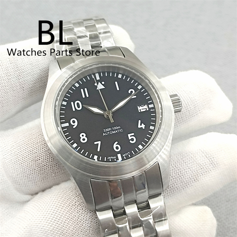 Luxury Watch Green Dial - BLIGER 36mm/39mm Style pilote NH35 montre