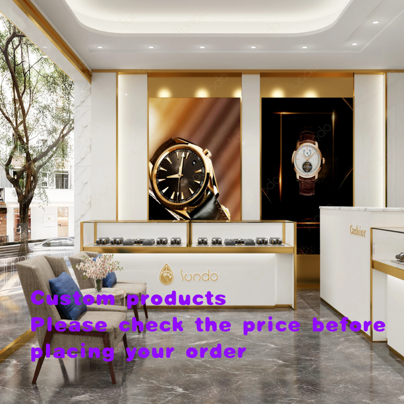 Luxury Watch Boutique - Présentoir de luxe personnalisé en acier