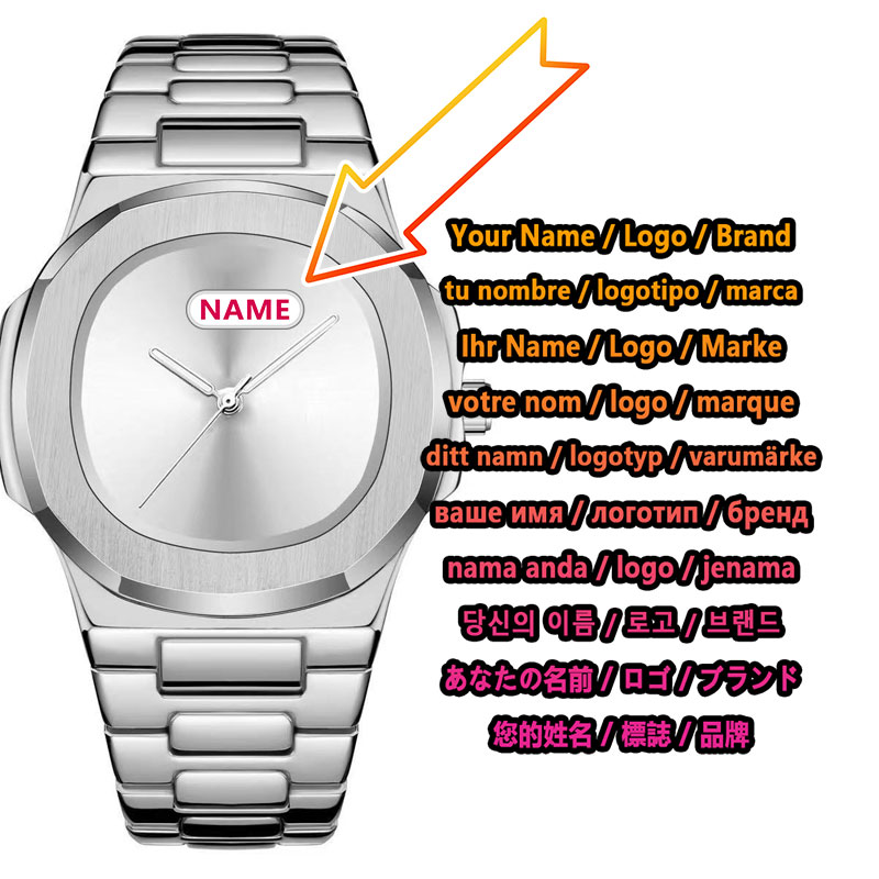 Luxury Watch Logo - Montre à quartz pour homme avec