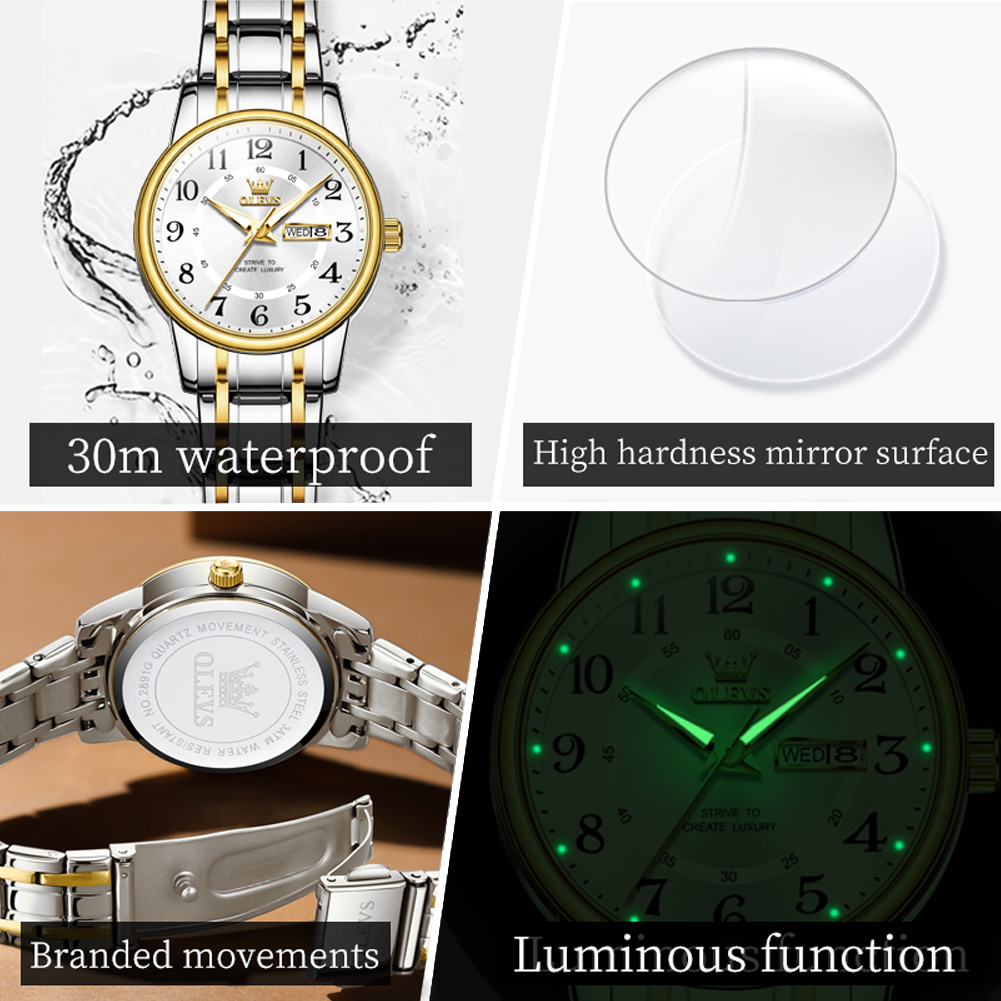 OLEVS 2891 marque de luxe mode - Luxury Watch Green avis et prix