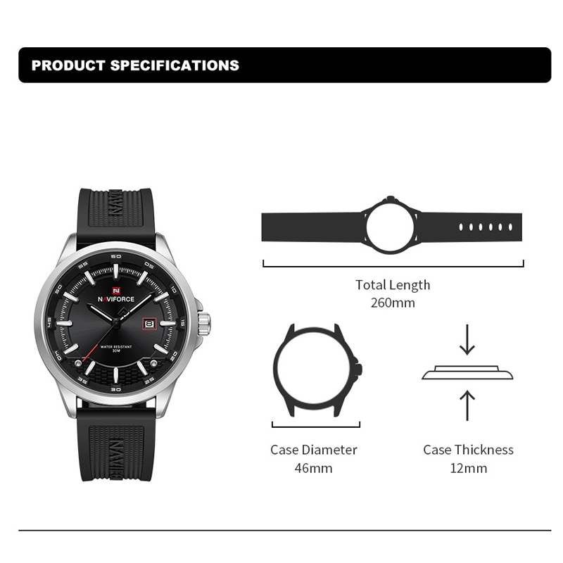 Montre pour homme NAVIFORCE de - Field Watch Military avis et prix