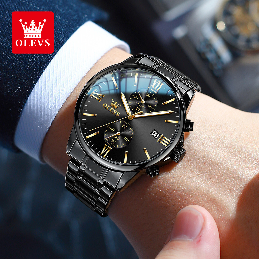 OLEVS 2886 montre à Quartz noi - Zen Luxury Watch avis et prix