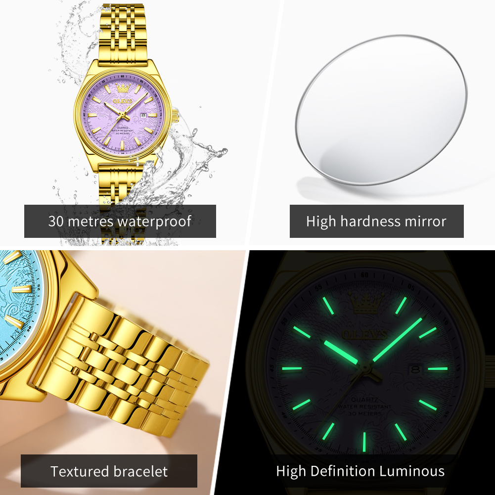 OLEVS marque de luxe montre en - Luxury Watch Green avis et prix