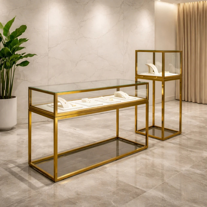 Vitrine à bijoux rectangulaire - Luxury Watch Boutique avis et prix