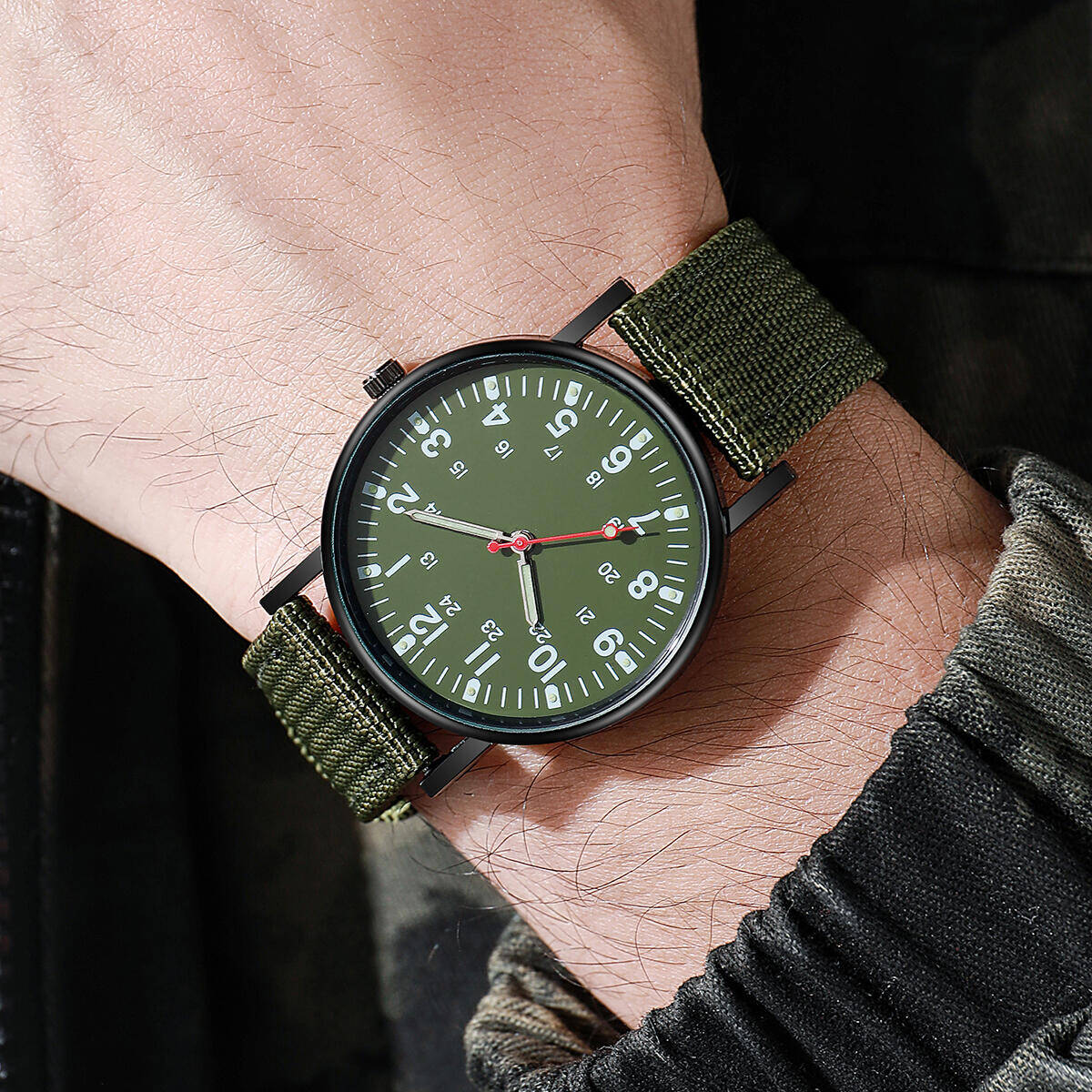 Hommes montres décontracté bra - Field Watch Military avis et prix