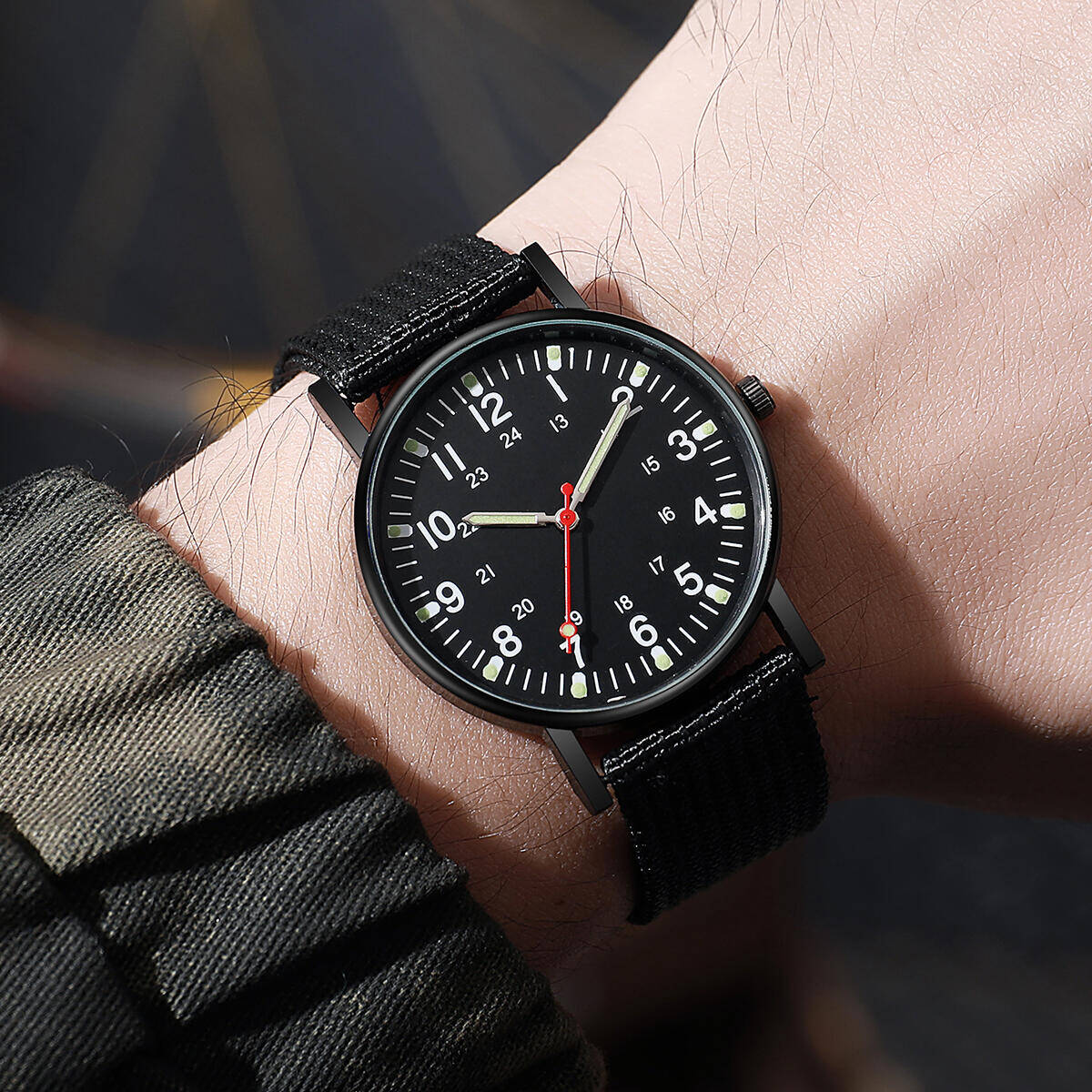 Hommes montres décontracté bra - Field Watch Military avis et prix