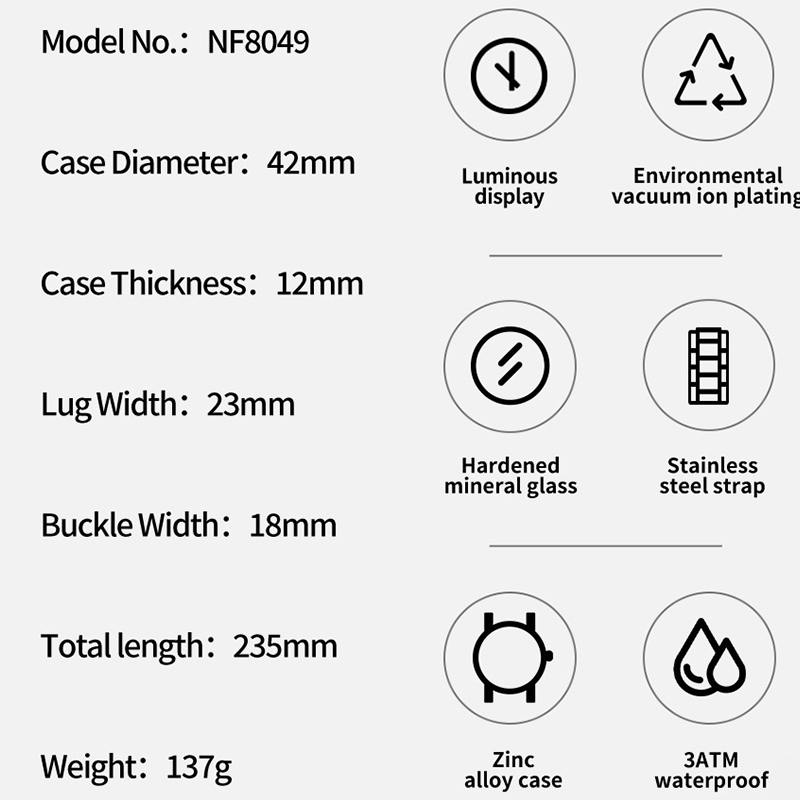 NAVIFORCE-Montres à quartz pou - Field Watch Military avis et prix