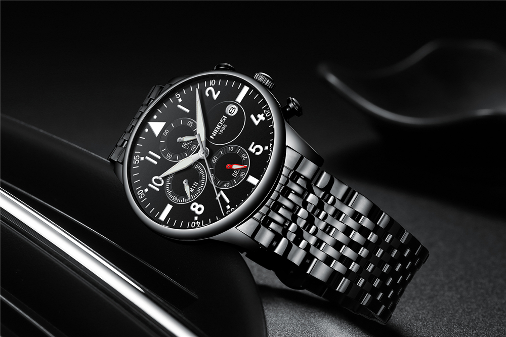 Montres NIBOSI pour hommes, mo - Luxury Watch Green avis et prix