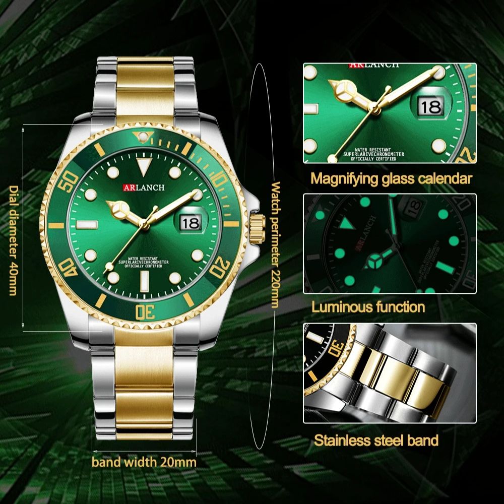 Montres de luxe pour hommes, q - Luxury Watch Green Dial avis et prix