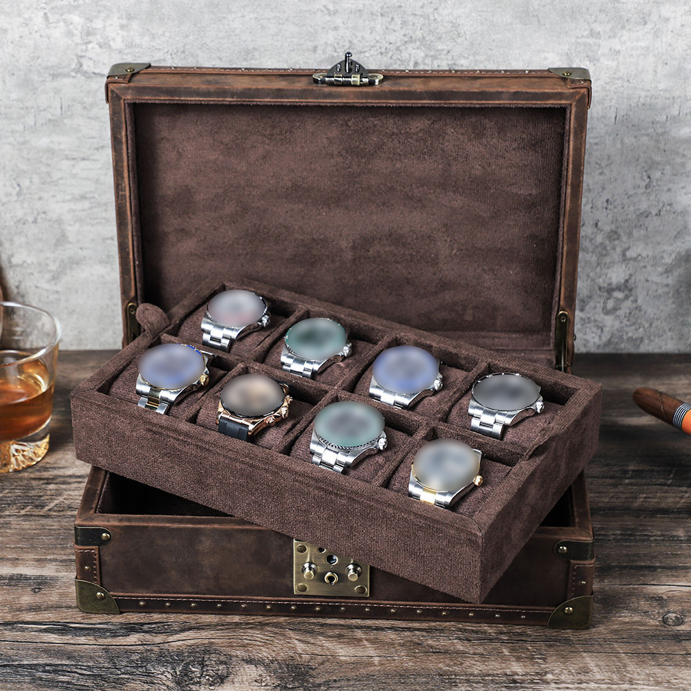 Boîte à montres en cuir person - Luxury Watch Travel Case avis et prix