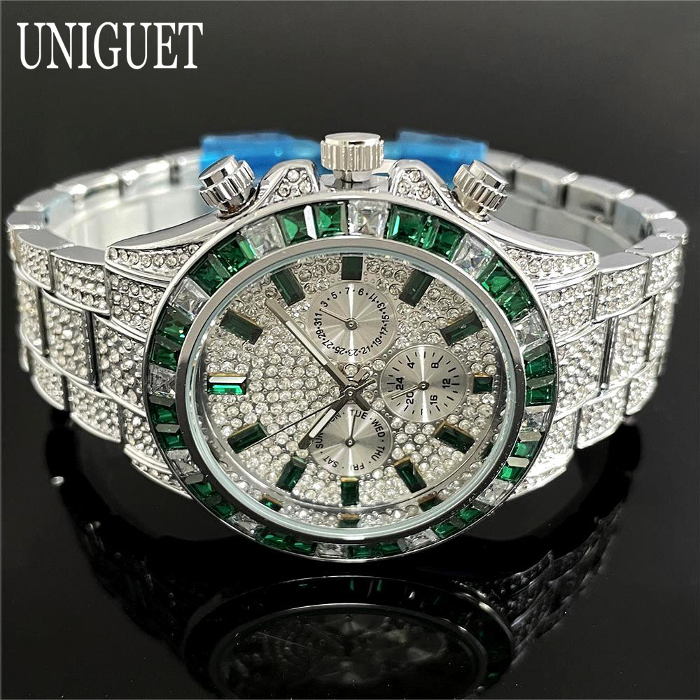 Mode chaude vert montres homme - Luxury Watch Green Dial avis et prix