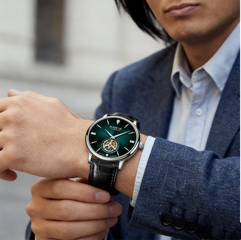 Montre automatique MIGE pour h - Luxury Watch Green Dial avis et prix