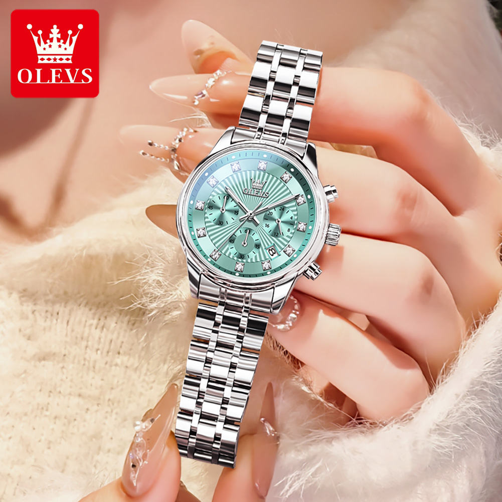 OLEVS femmes montres mode dame - Luxury Watch Green Dial avis et prix