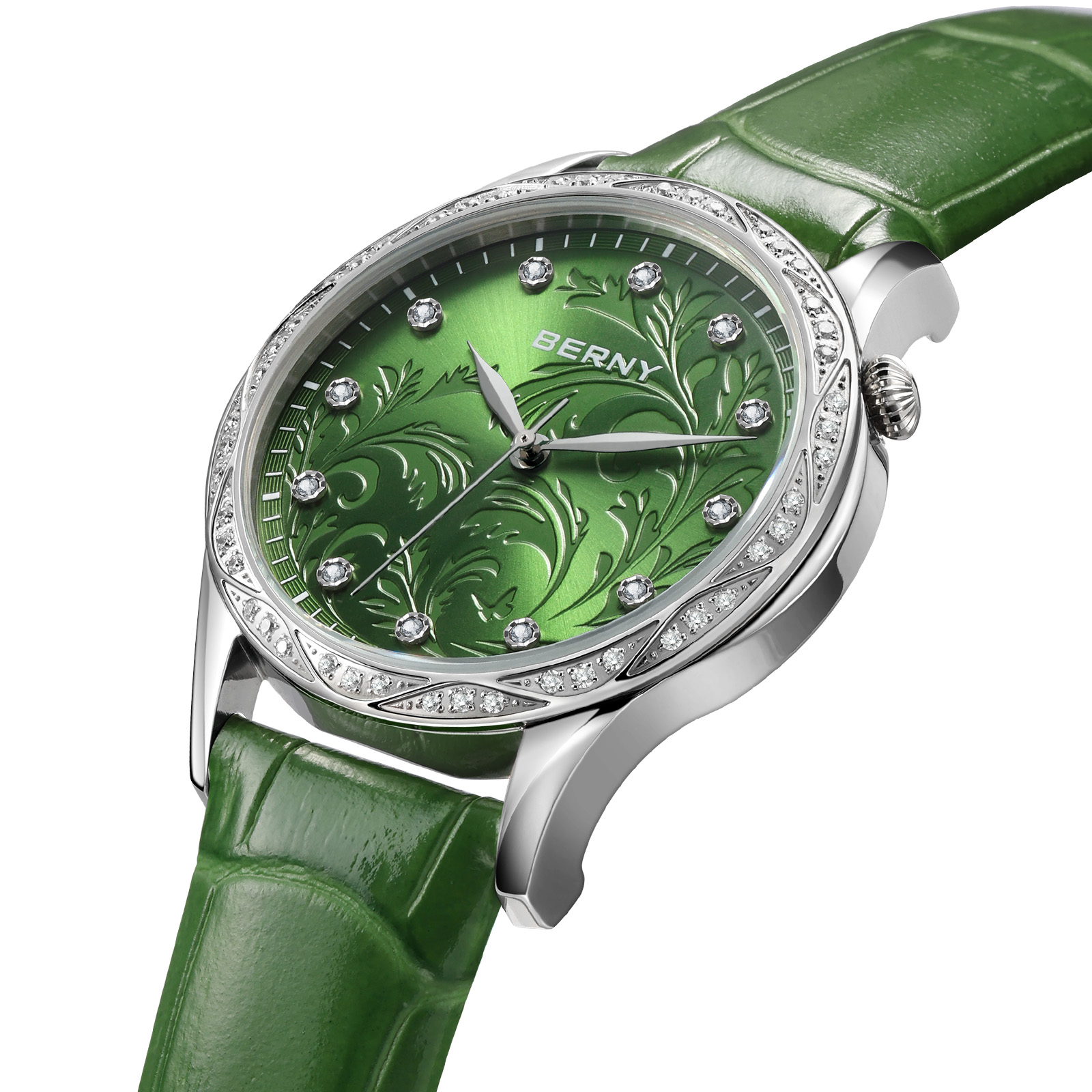 BERNY Montre à quartz pour fem - Luxury Watch Green Dial avis et prix