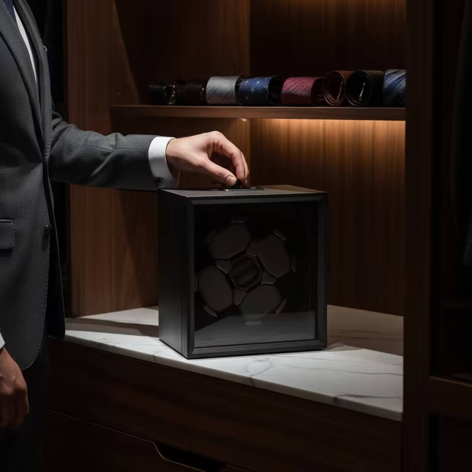 Boîte à remontoir de montre au - Luxury Watch Winder Box avis et prix