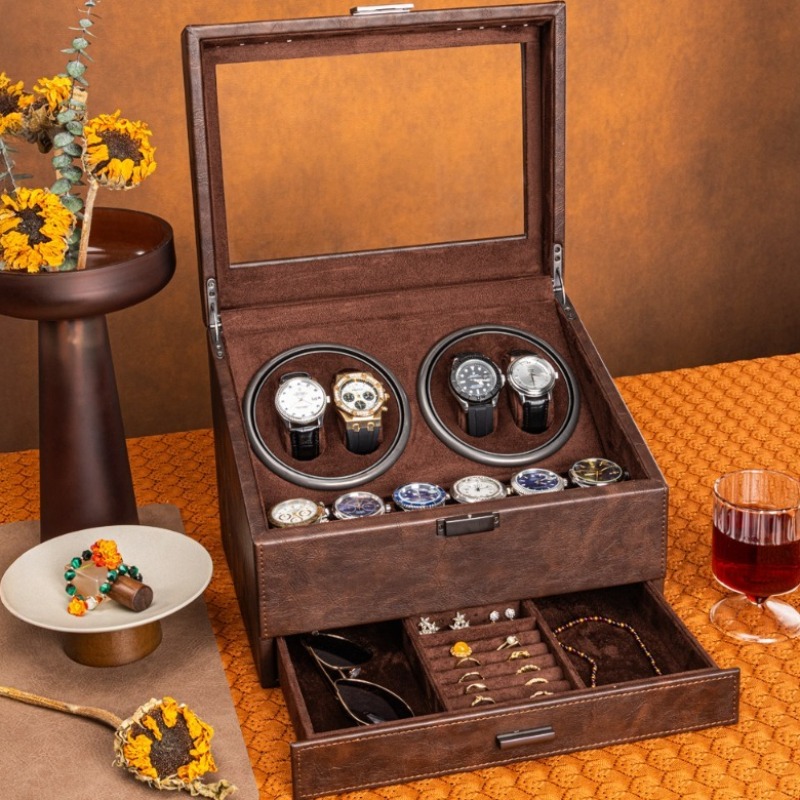 Remontoir de montre rotatif po - Luxury Watch Winder Box avis et prix