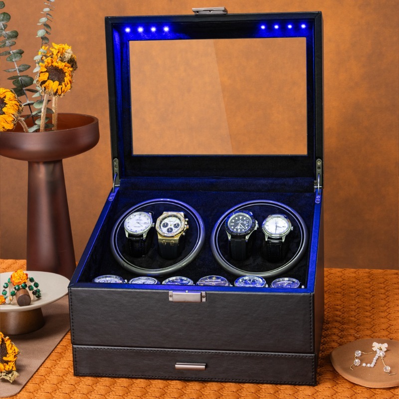 Remontoir de montre rotatif po - Luxury Watch Winder Box avis et prix