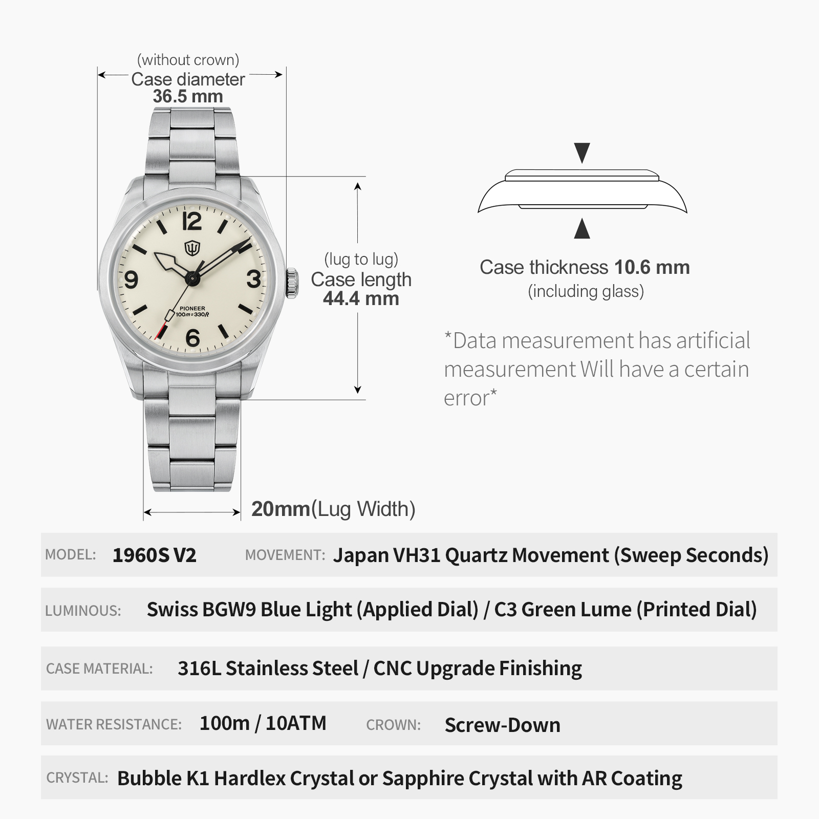 Watchdives WD1960S V2 montre à - Luxury Watch Green Dial avis et prix