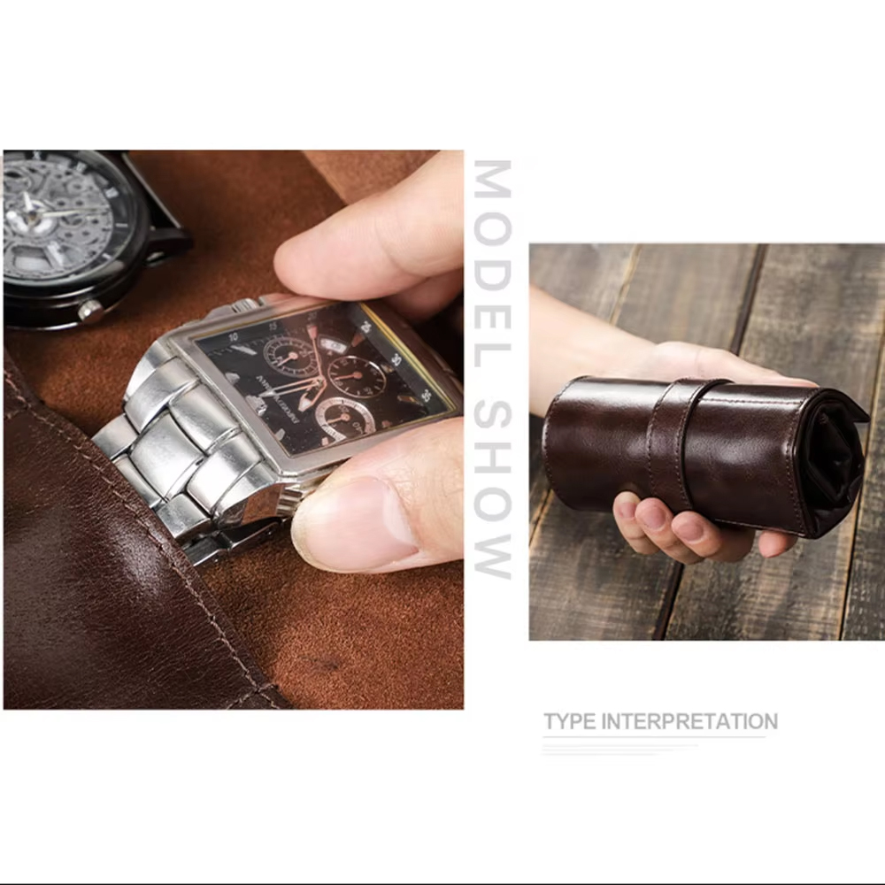 Étui à montres en cuir de vach - Luxury Watch Travel Case avis et prix
